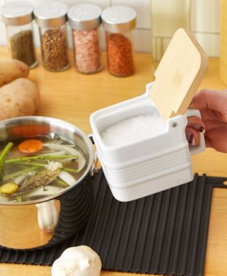 Stoneware 5x3x4" Salt Box