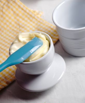 Stoneware White 3.7" Diameter Butter Pot