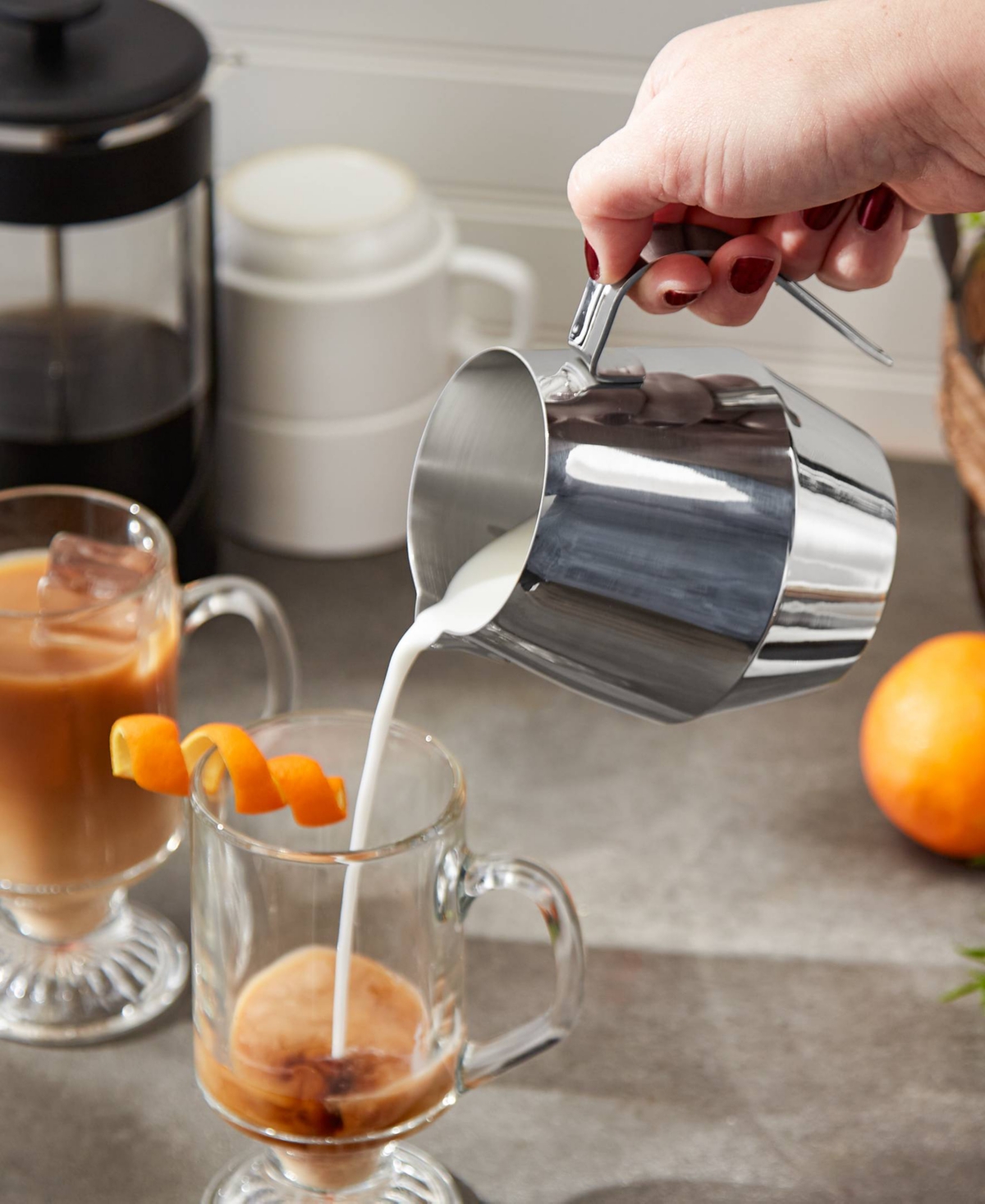 RSVP INTERNATIONAL ENDURANCE 18/8 STAINLESS STEEL 20 OUNCE STEAMING PITCHER