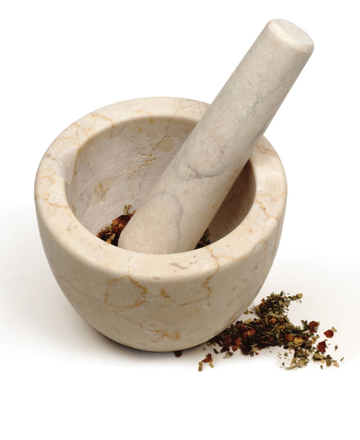 Shop Rsvp International Beige Marble Mortar Pestle Set