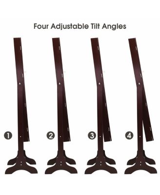 14 LED Jewelry Armoire Cabinet with Full Length Mirror and 4 Tilting Angles