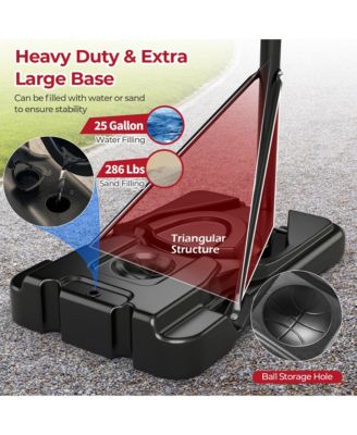 Portable Basketball Hoop 7.5-10FT Adjustable Basketball Goal System