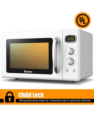 0.9Cu.ft. Retro Countertop Compact Microwave Oven 900W