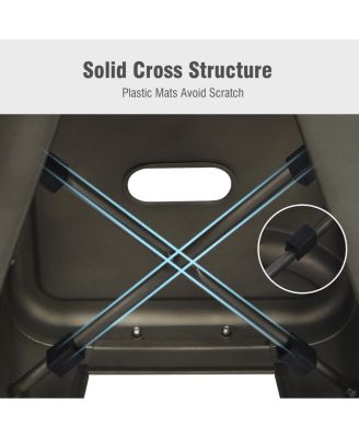 Set of 4 Metal Bar Stools 30'' Bar Height Barstools Industrial