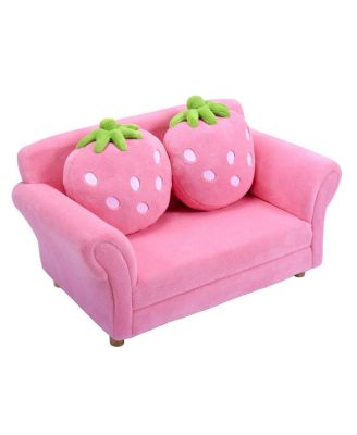 Kids Sofa Strawberry Armrest Chair Lounge Couch Children
