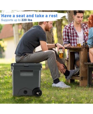 42 Qt Portable Cooler Roto Molded Ice Chest Insulated 5-7 Days