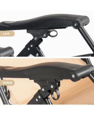 Zero Gravity Chair Oversize Lounge Chair Patio Heavy Duty Folding Recliner