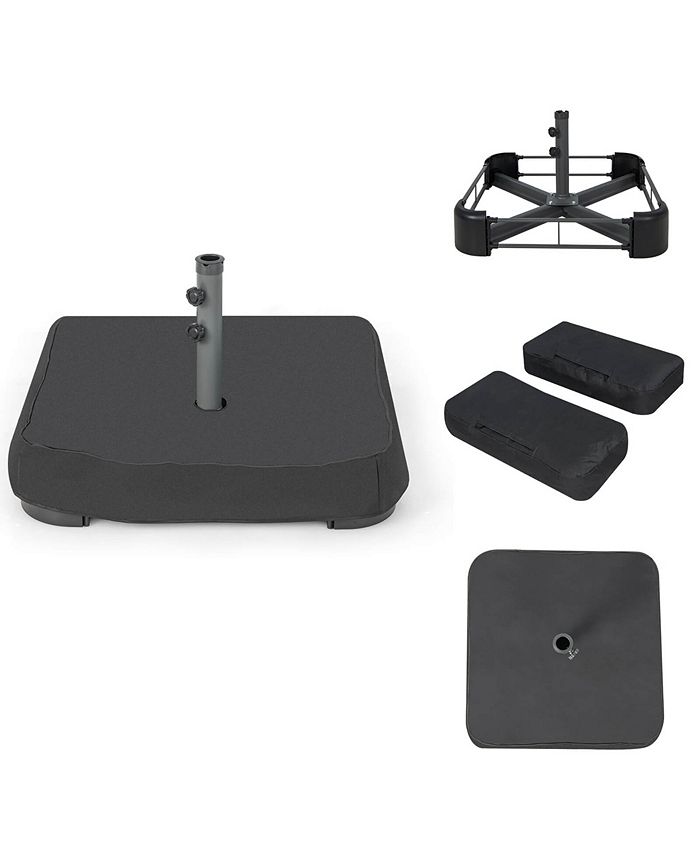 Costway Patio Market Offset Umbrella Stand Holder Base Sand Filled