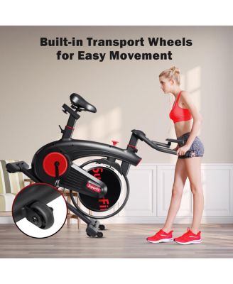 Stationary Exercise Bike Silent Belt Drive Cycling Bike