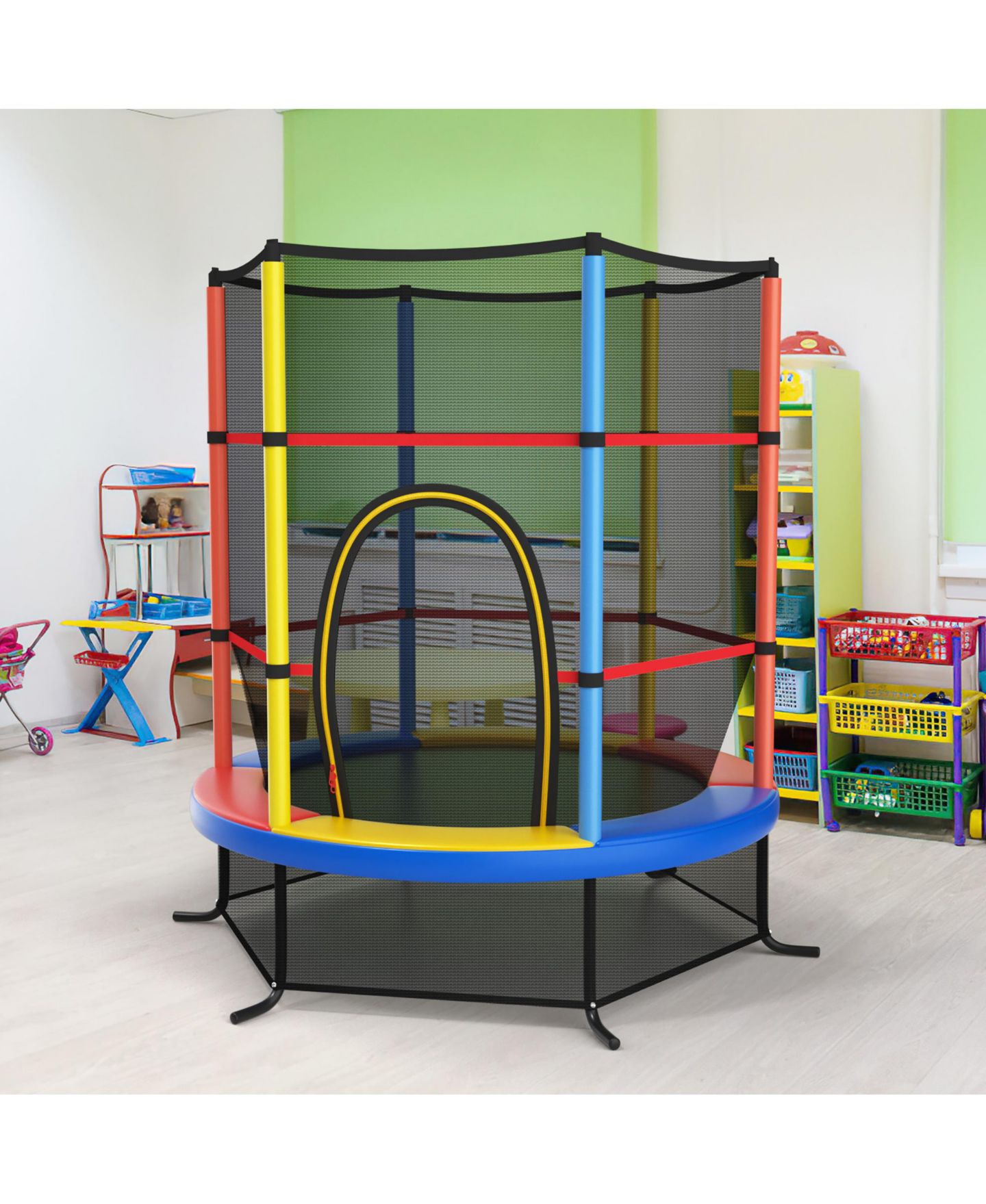 Детская игрушка Costway 55'' Kids Trampoline Bouncing Jumping Mat Recreational Trampoline — фото 9