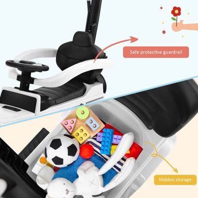 3 in 1 Ride on Push Car Mercedes Benz G350 Stroller Sliding Car