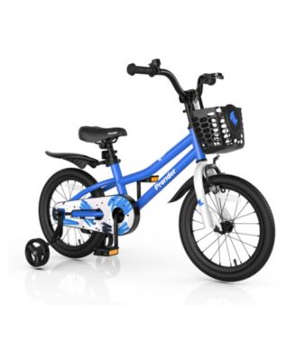 16'' Kid's Bike with Removable Training Wheels & Basket for 4-7 Years Old