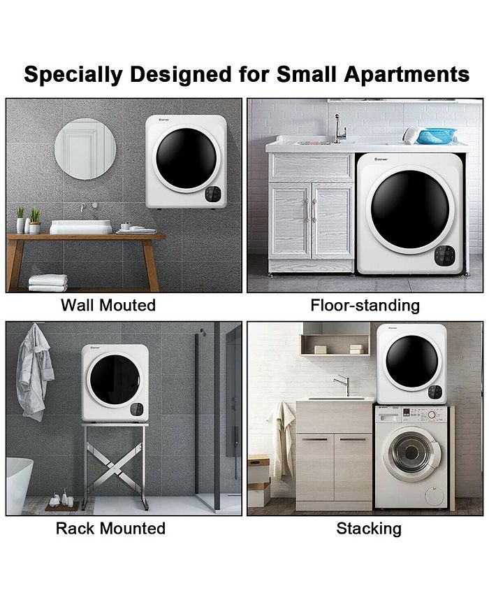 Costway 1700W Portable Clothes Dryer Electric Tumble Laundry Dryer