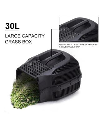 12 Amp 14-Inch Electric Push Lawn Corded Mower With Grass Bag