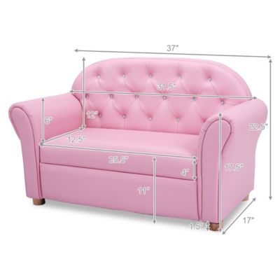 Kids Sofa Princess Armrest Chair Lounge Couch Children