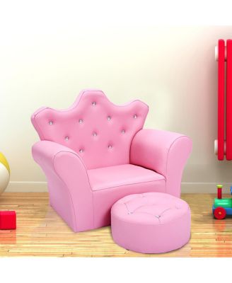 Pink Kids Sofa Armrest Chair Couch Children Toddler