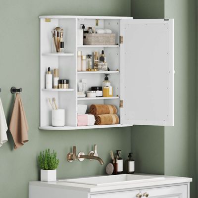 Multipurpose Mount Wall Surface Bathroom Storage Cabinet Mirror