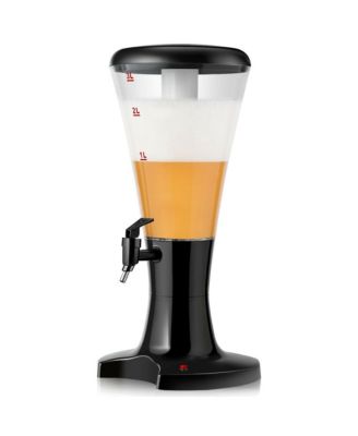 Set of 2 3L Cold Draft Beer Tower Dispenser Plastic w/LED Lights New