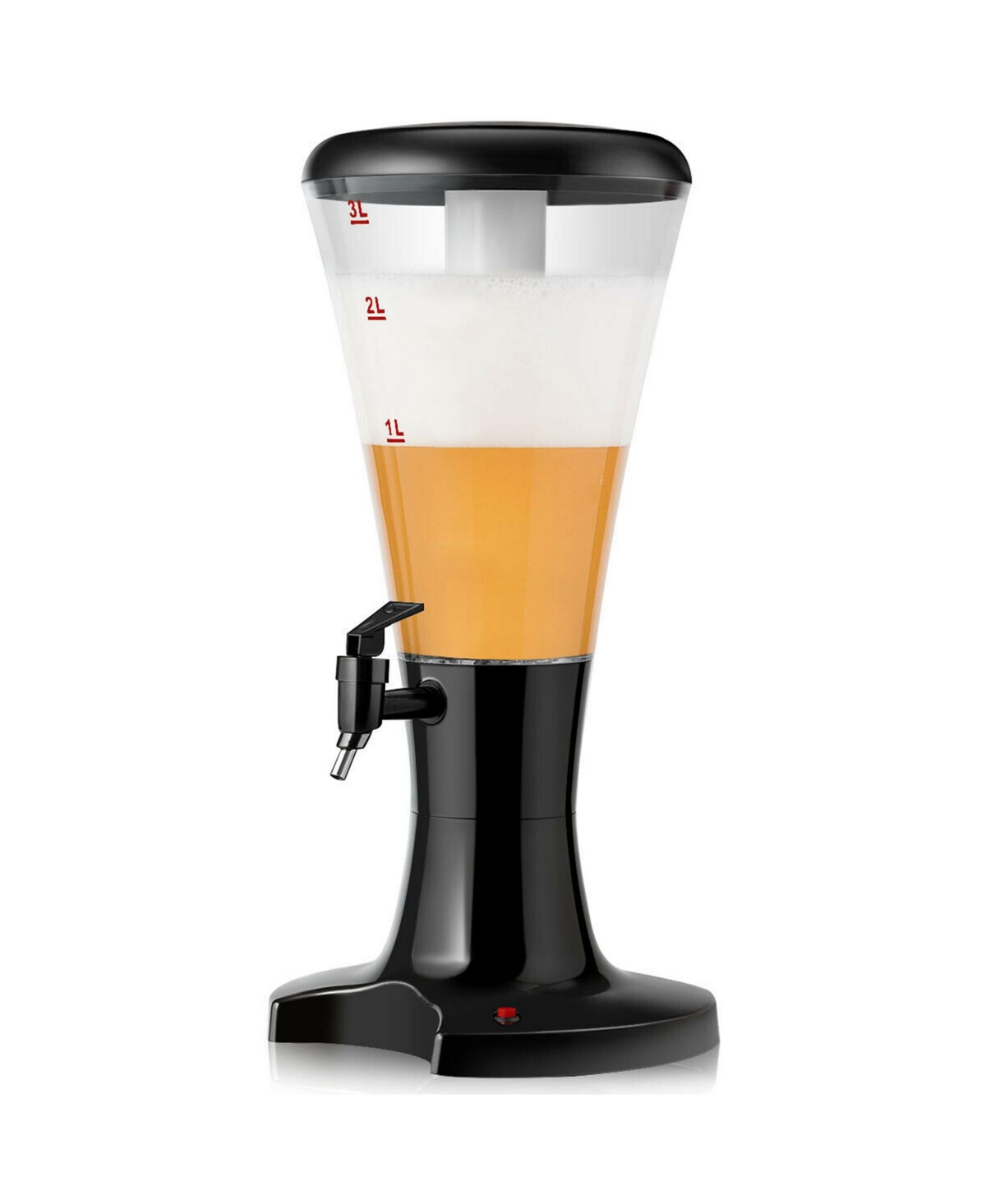 Costway Set of 2 Cold Draft Beer Tower Dispenser 3L Plastic w/Led Lights New