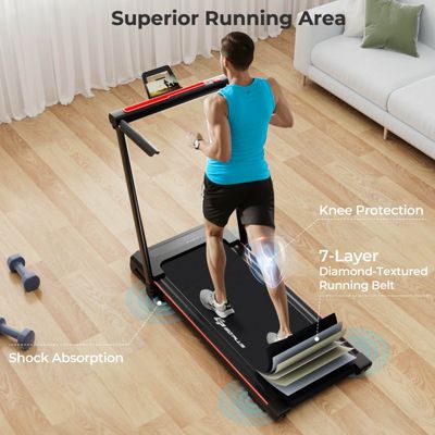 2.25HP 3-in-1 Folding Treadmill W/Table Speaker Remote Control