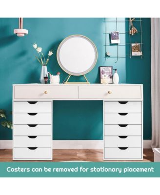 5 Drawer Chest Storage Dresser Floor Cabinet Organizer