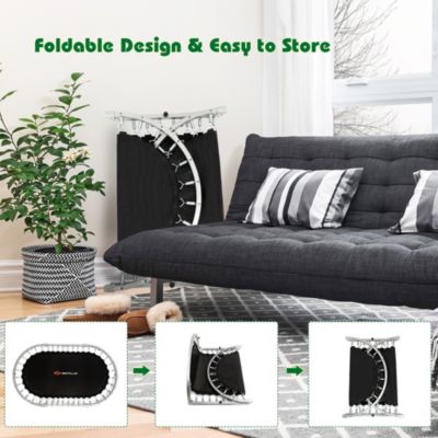 Foldable Trampoline Double Mini Kids Fitness Rebounder