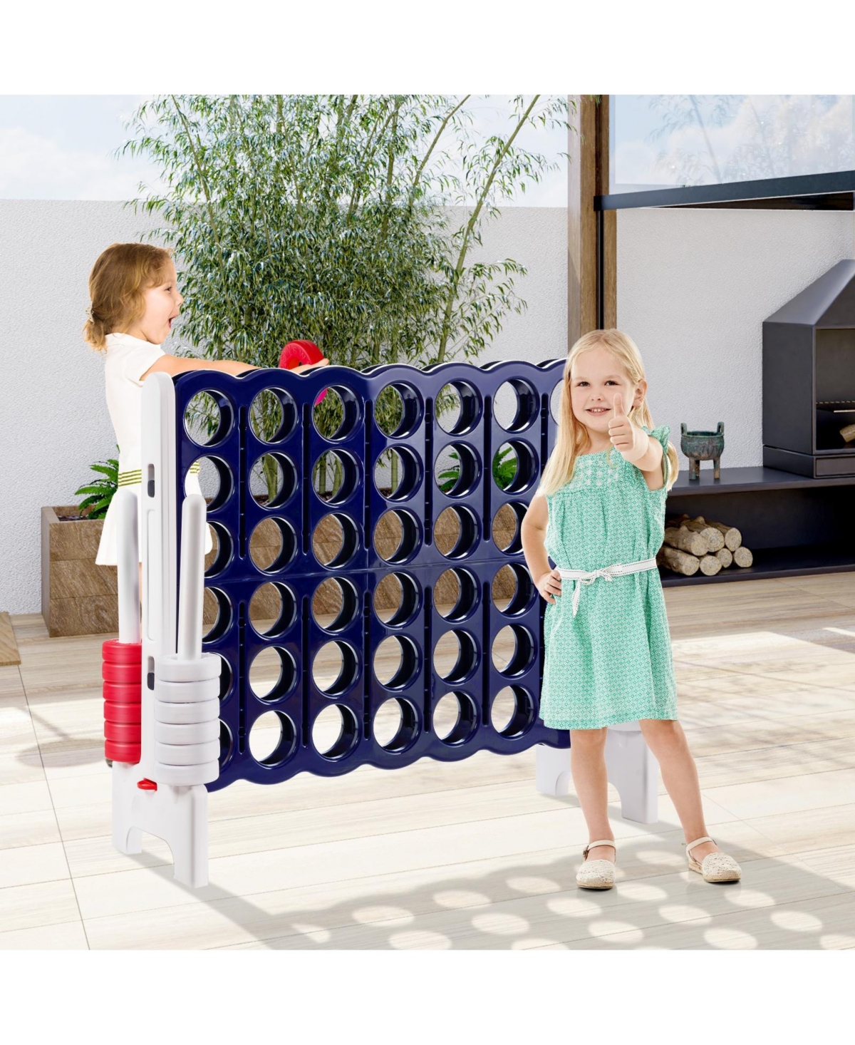 Sugift Jumbo 4-to-Score A Row Giant Game Set