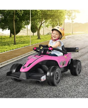 12V Kids Electric Formula Racing Car with Remote Control - Pink main image 1