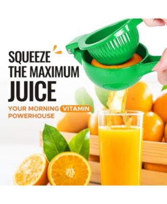 Premium Quality Metal Orange Squeezer, Citrus Juicer, Manual Press for Extracting the Most Juice Possible