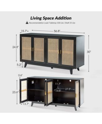 Byblis Rattan TV Stand for TVs up to 65"