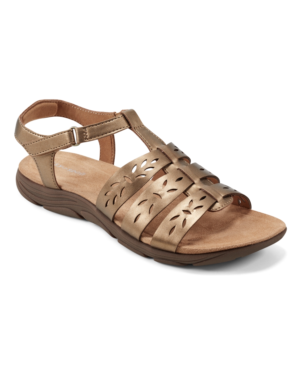 Women's Luisa Round Toe Strappy Flat Sandals - Medium Brown