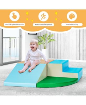 Big Boys 4 Pieces Indoor Playtime Corner Climber Play Set-Blue