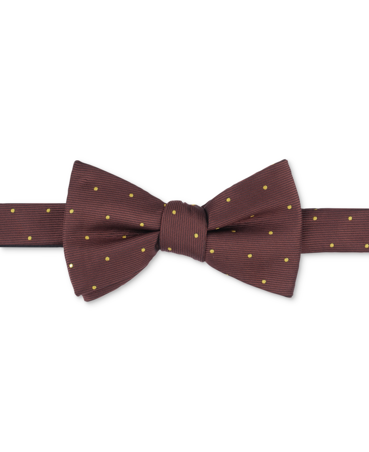 Men's Brown Dot Bow Tie - Brown