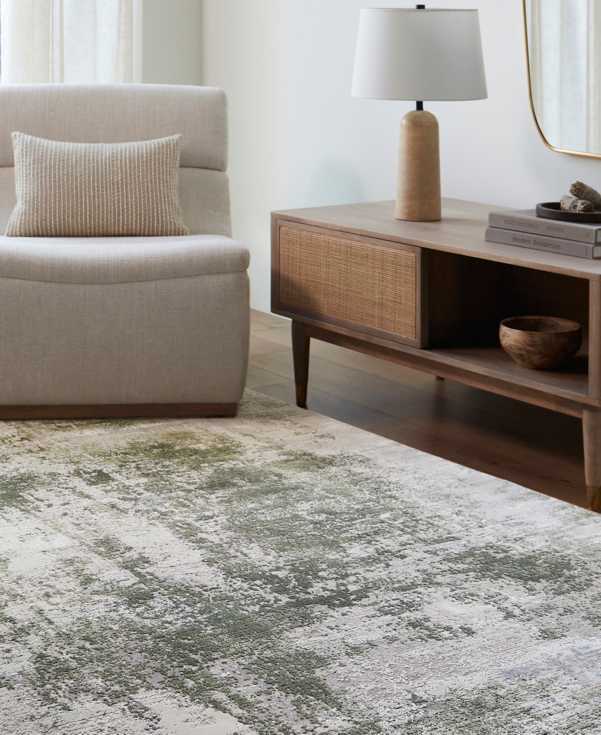 Surya Solar 492064 3'1"x8' Runner Area Rug In Silver