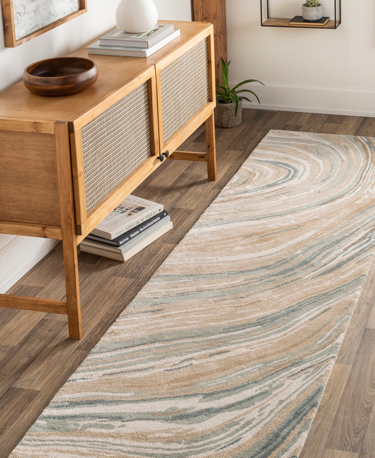 Surya Kavita 23252 Runner Area Rug, 2'6 X 8' In Tan
