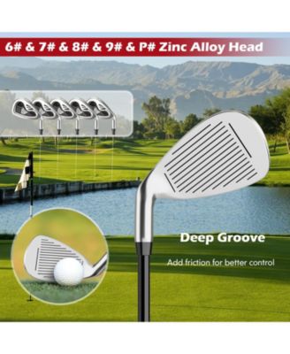 9 PCS Women's Complete Golf Club Set Right Handed with 460cc Alloy Driver Irons