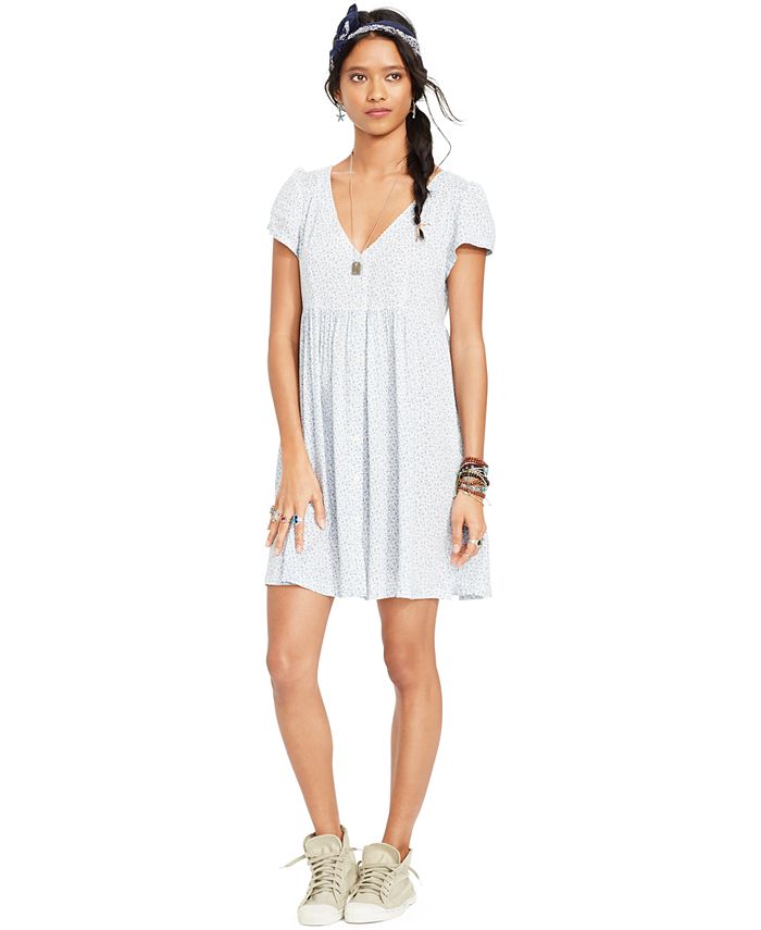 Denim & Supply Ralph Lauren Floral-Print Button-Front Dress & Reviews -  Dresses - Women - Macy's