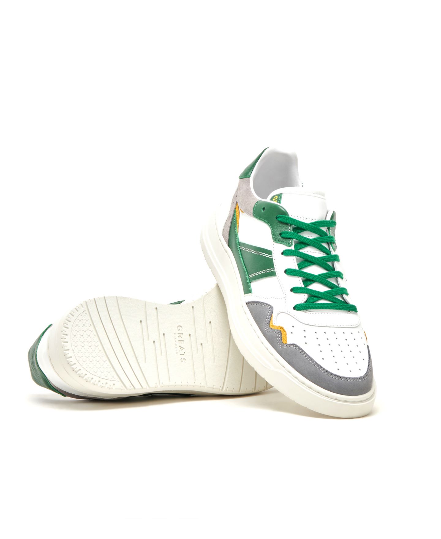 Мужские кроссовки GREATS Kingston Low, цвет: Зелёный разноцветный — фото 4