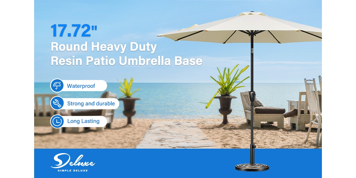 Streamdale Furniture Heavy Duty Market Umbrella Stand for Outdoor Use