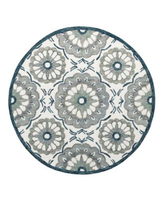 Rochelle RUG-132 7'3"x7'3" Round Area Rug