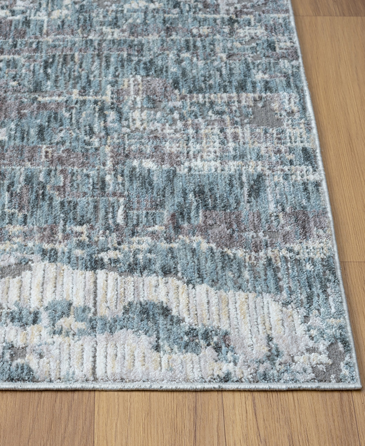 Lr Home Alexis All-464 2'6"x8' Runner Area Rug In Gray- Blue