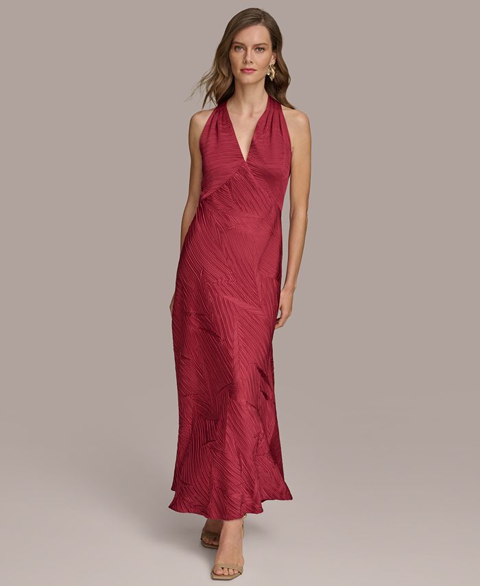 Donna Karan New York Donna Karan Women's V-Neck Sleeveless Gown - Macy's