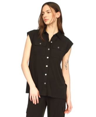 Michael Kors - Women's Snap-Front Utility Top