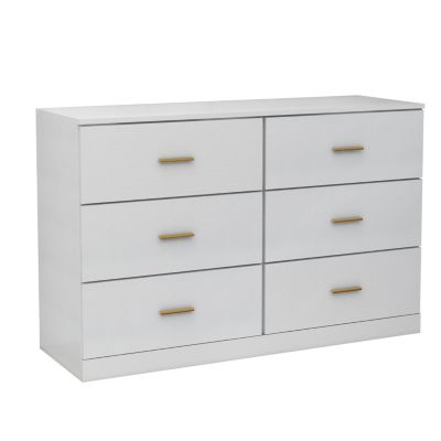 Modern 6-Drawer Dresser Ample Storage, Sturdy & Safe