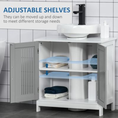 Under Sink Cabinet with Adjustable Shelves