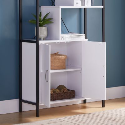 Streamdale Bookcase White Black