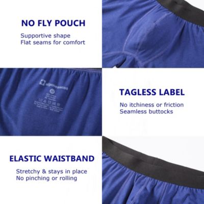 Men's Boxer Briefs 3 Pack Underwear Breathable Comfortable Trunks