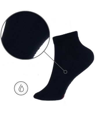 Men's Ankle Socks 8 Pack Cotton Athletic Performance Socks for Men Moisture-Wicking Cushioned Quarter Length Socks Reinforced Heel & Toe