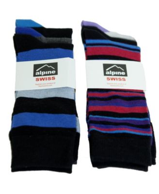 Men's Dress Socks 6 Pair Crew Sock Cotton Dress Socks for Men Solid Ribbed Argyle Pattern Multicolor Fun Designs