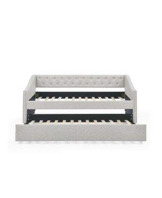 Upholstered Twin Daybed with Trundle